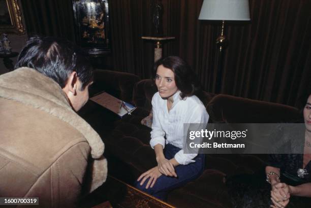 Margaret Trudeau, estranged wife of Canadian Prime Minister Justin Trudeau, pictured in Montreal, Canada, December 1977.