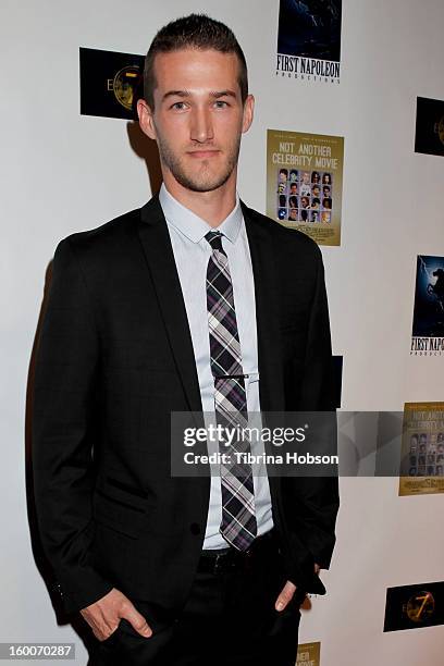 Chadwick Armstrong attends the 'Not Another Celebrity Movie' Los Angeles premiere at Pacific Design Center on January 17, 2013 in West Hollywood,...