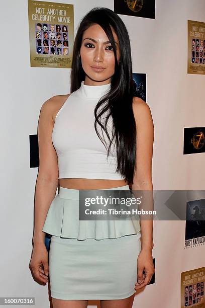 Chasty Ballesteros attends the 'Not Another Celebrity Movie' Los Angeles premiere at Pacific Design Center on January 17, 2013 in West Hollywood,...