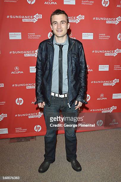Writer Matt Whiteley attends the "jOBS" Premiere during the 2013 Sundance Film Festival at Eccles Center Theatre on January 25, 2013 in Park City,...