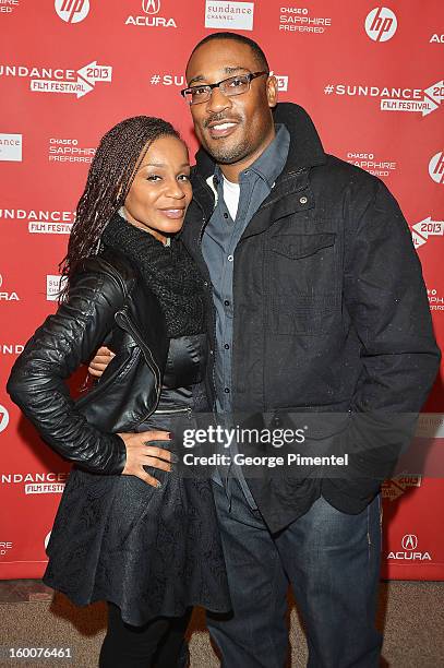 Marcia Tillman and director George Tillman Jr.attend "The Inevitable Defeat Of Mister And Pete" Premiere during the 2013 Sundance Film Festival at...