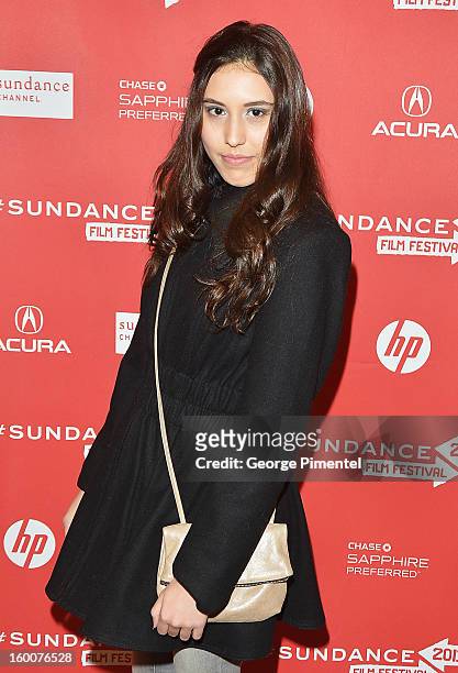 Cast member Lana Giacose attends "The Inevitable Defeat Of Mister And Pete" Premiere during the 2013 Sundance Film Festival at Eccles Center Theatre...