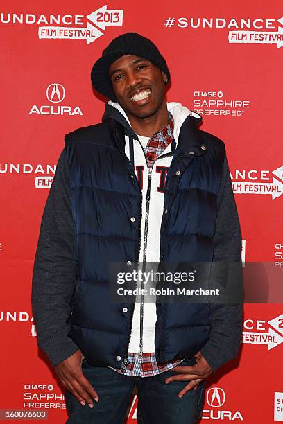 Screenwriter Michael Starburry attends "The Inevitable Defeat Of Mister And Pete" Premiere during the 2013 Sundance Film Festival at Eccles Center...