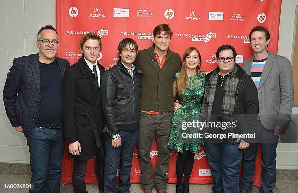 Director of the Sundance Film Festival John Cooper, actors Eddie Hassell, director Joshua Michael Stern, actors Ashton Kutcher, Ahna O'Reilly Josh...