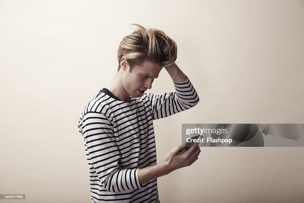 Man using phone