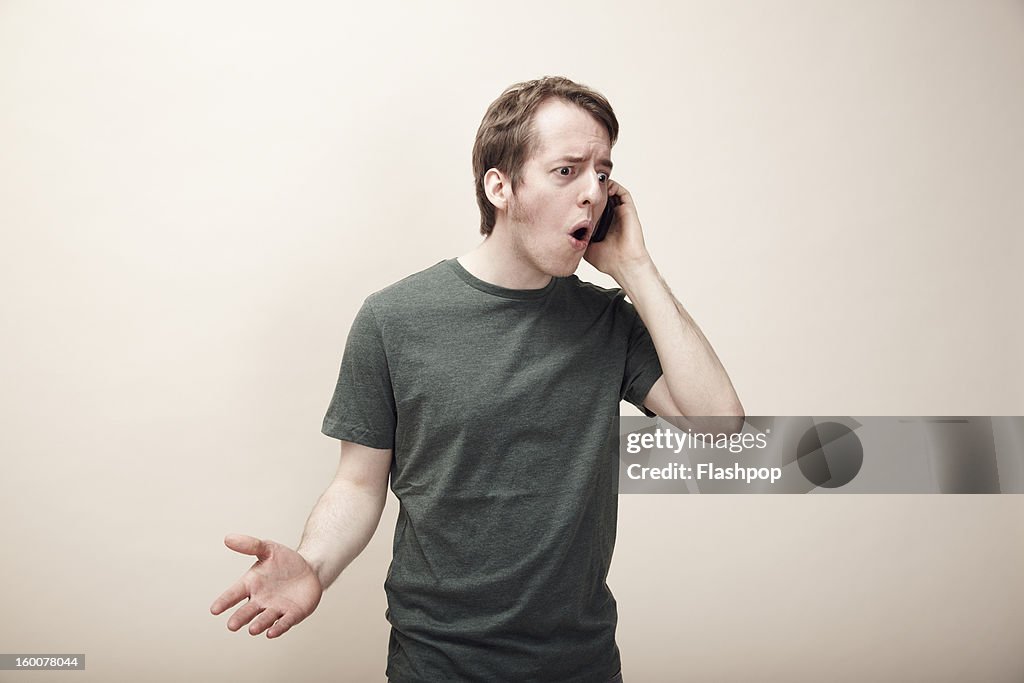 Man using phone