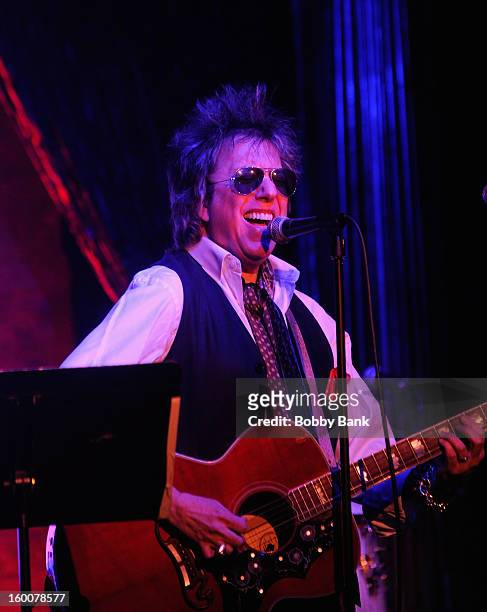 Ricky Byrd performs at The Cutting Room on January 25, 2013 in New York, New York.