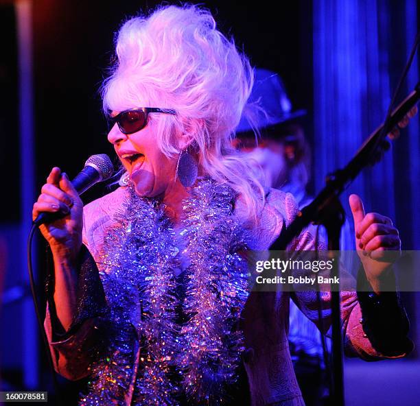 Christine Ohlman performs at The Cutting Room on January 25, 2013 in New York, New York.