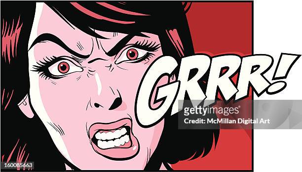 woman sneering - angry woman stock illustrations