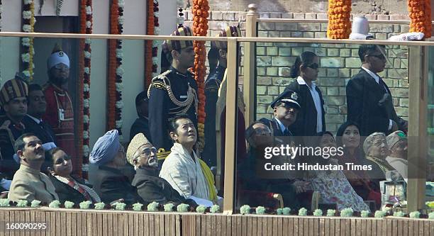 Chief Guest King of Bhutan, Jigme Kheser Namgyel Wangchuck, President Pranab Mukherjee, Vice President M Hamid Ansari and Prime Minister Manmohan...