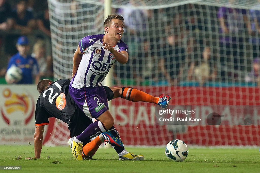 A-League Rd 18 - Perth Glory v Brisbane Roar