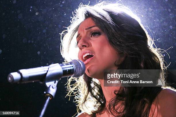 Singer Tal Benyerzi performs during "Before NRJ Music Awards 2013 Concert" at Palais des Festivals on January 25, 2013 in Cannes, France.