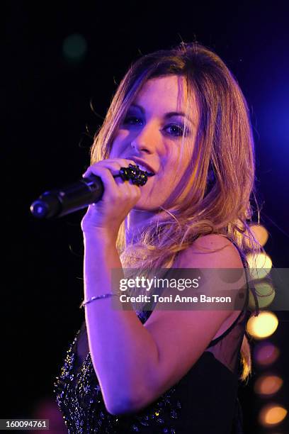 Singer Manon Romiti of "Mutine" Band performs during "Before NRJ Music Awards 2013 Concert" at Palais des Festivals on January 25, 2013 in Cannes,...