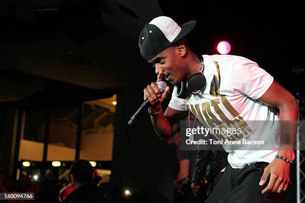 Sexion dâ€™Assaut performs during "Before NRJ Music Awards 2013 Concert" at Palais des Festivals on January 25, 2013 in Cannes, France.