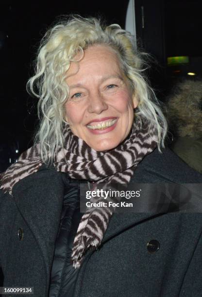 Ellen Von Unwerth attends the 'Body Double' Ali Mahdavi Exhibition Preview Cocktail At Hotel W on January 25, 2013 in Paris, France.