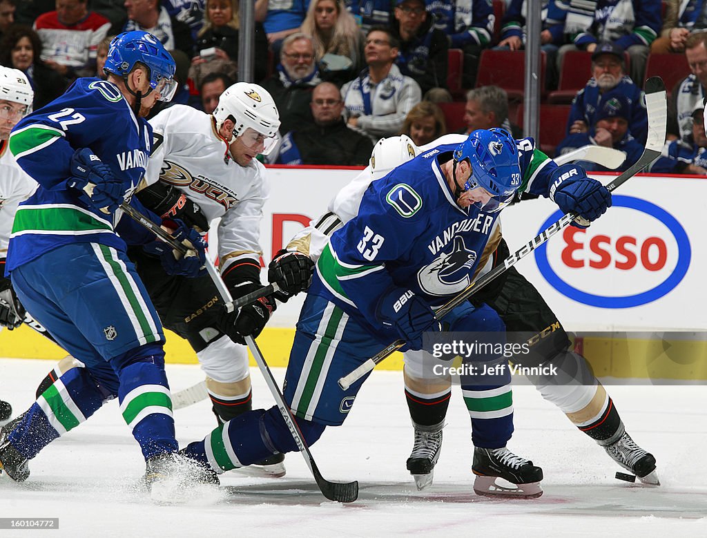 Anaheim Ducks v Vancouver Canucks