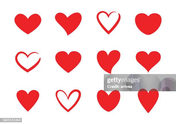 ilustraciones, imágenes clip art, dibujos animados e iconos de stock de iconos de hearts shapes - hearth day
