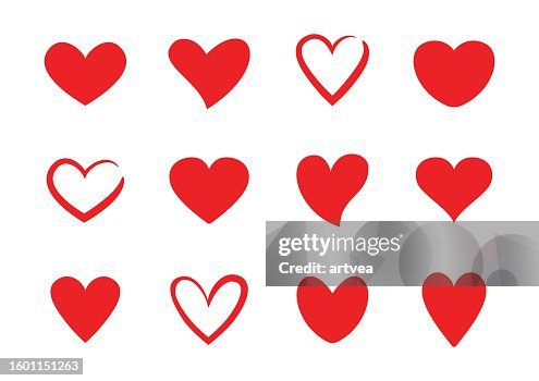 Icônes Hearts Shapes Icônes Hearts Shapes