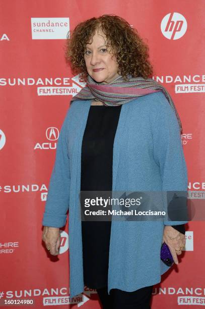 Associate Producer Linda Livingston attends the "Muscle Shoals" Premiere during the 2013 Sundance Film Festival at Eccles Center Theatre on January...