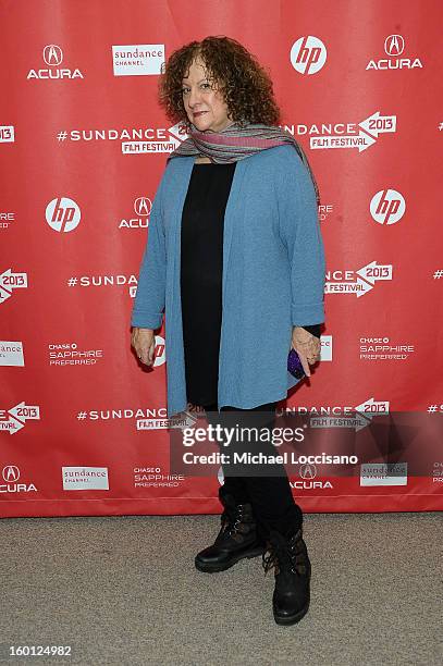 Associate Producer Linda Livingston attends the "Muscle Shoals" Premiere during the 2013 Sundance Film Festival at Eccles Center Theatre on January...