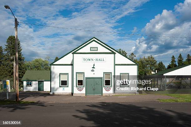 The Town Hall on the village square in the small town of Port Wing, WI. This town is in north western WI on the shores of Lake Superior.