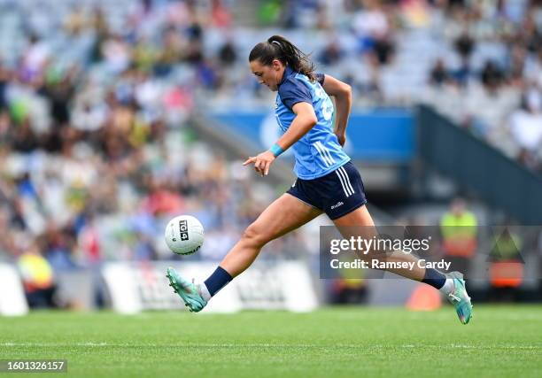 Dublin , Ireland - 13 August 2023; Niamh Hetherton of Dublin during the 2023 TG4 LGFA All-Ireland Senior Championship Final match between Dublin and...