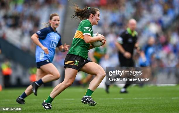 Dublin , Ireland - 13 August 2023; Anna Galvin of Kerry during the 2023 TG4 LGFA All-Ireland Senior Championship Final match between Dublin and Kerry...