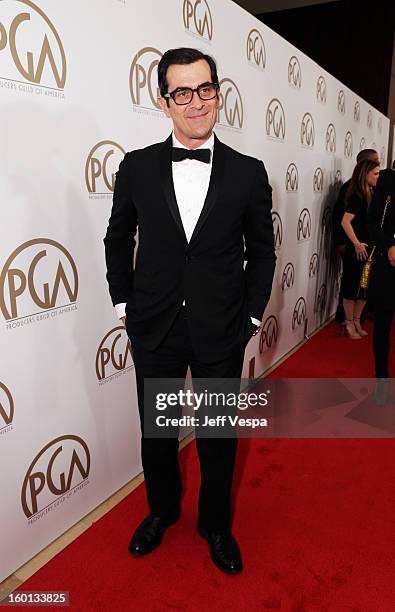 Actor Ty Burrell arrives at the 24th Annual Producers Guild Awards held at The Beverly Hilton Hotel on January 26, 2013 in Beverly Hills, California.