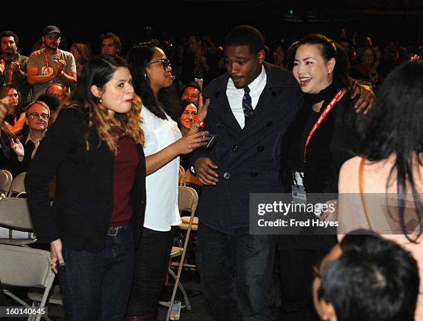 Ryan Coogler winner of the Grand Jury Prize: U.S. Dramatic for Fruitvale walks to the stage during the Awards Night Ceremony during the 2013 Sundance...