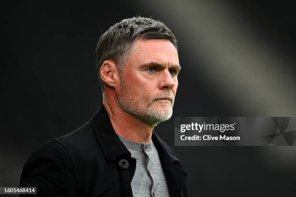 Graham Alexander, Manager of Milton Keynes Dons ahead of the Carabao Cup First Round match between MK Dons and Wycombe Wanderers at Stadium mk on...