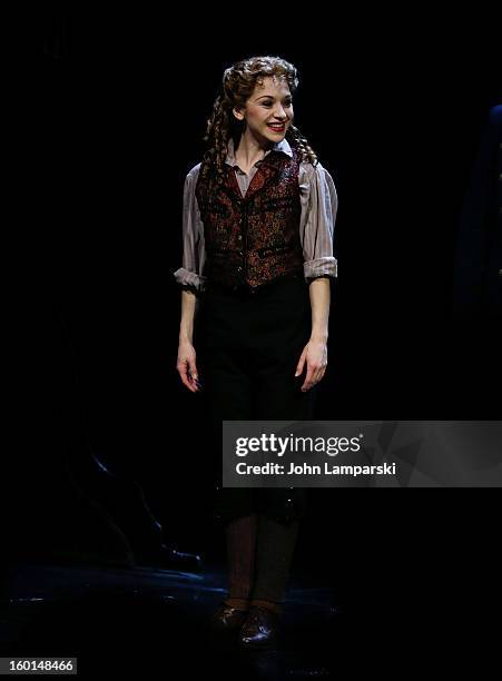 Kara Klein performs at "The Phantom Of The Opera" Broadway 25th Anniversary at Majestic Theatre on January 26, 2013 in New York City.