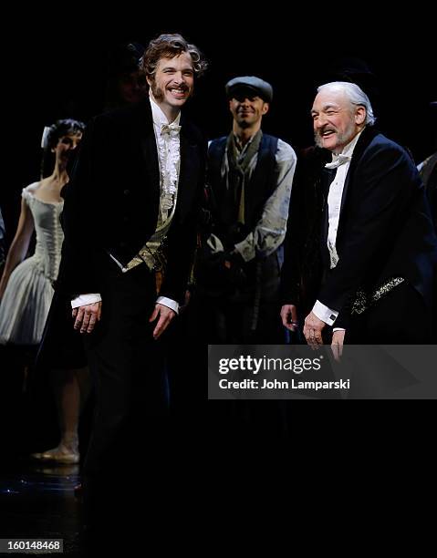 Cast members perform at "The Phantom Of The Opera" Broadway 25th Anniversary at Majestic Theatre on January 26, 2013 in New York City.