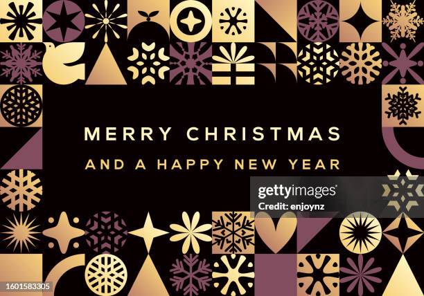 black, maroon and gold christmas card design - maroon stock illustrations