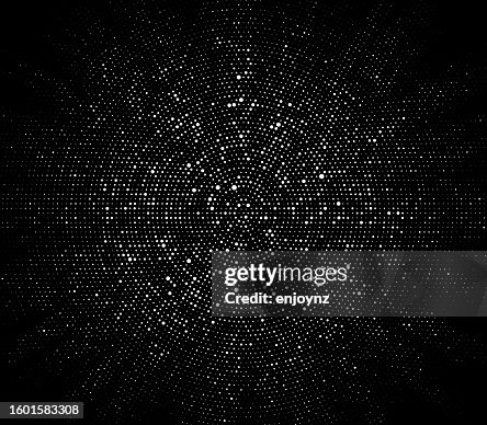 Abstract circular digital network Abstract circular digital network