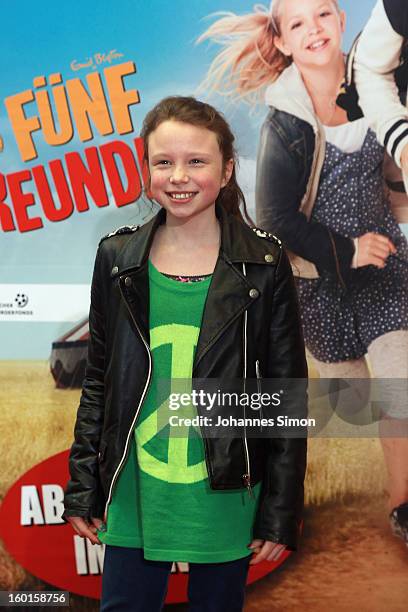 Actress Mercedes Jadea Diaz arrives for the 'Fuenf Freunde 2' movie premiere at CineMaxx Cinema on January 27, 2013 in Munich, Germany.