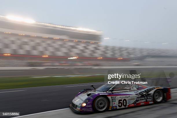 The Highway to Help BMW Riley car driven by Carlos de Quesada, Jim Pace, Byron Defoor, Frank Beck and Ian James drives in the Rolex 24 at Daytona...