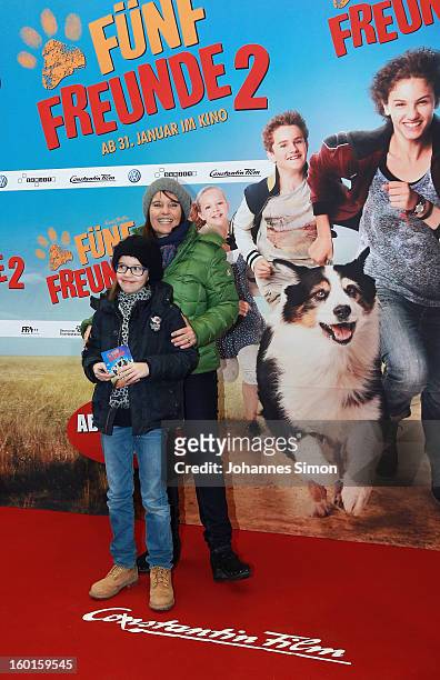 German director and Oscar Prize winner Caroline Link and her daughter Pauline attend the 'Fuenf Freunde 2' movie premiere at CineMaxx Cinema on...