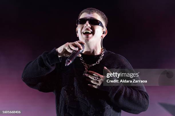 Recycled J performs on stage during day 1 of Boombastic Festival 2023 at Auditorio Miguel Rios on June 16, 2023 in Madrid, Spain.