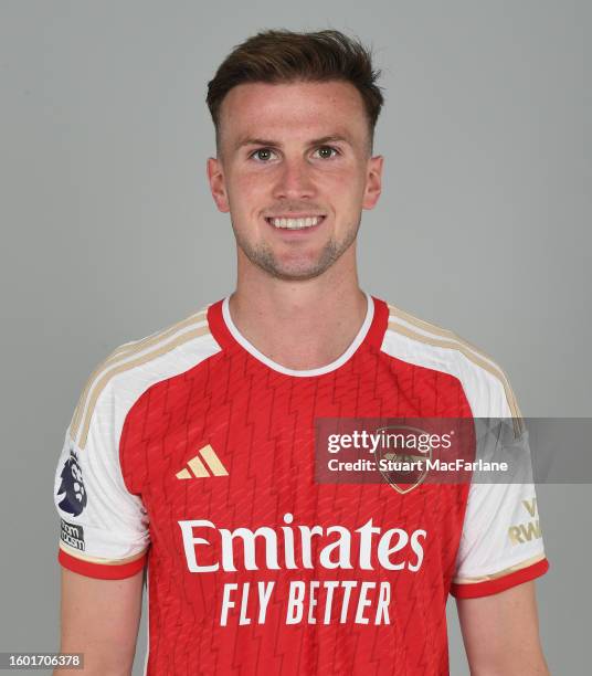 Rob Holding of Arsenal at London Colney on August 08, 2023 in St Albans, England.