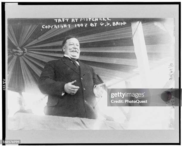 American politician and future US President William Howard Taft speaks , September 29, 1908.