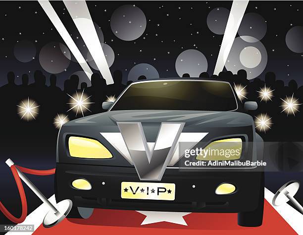 vip limousine - limousine stock illustrations