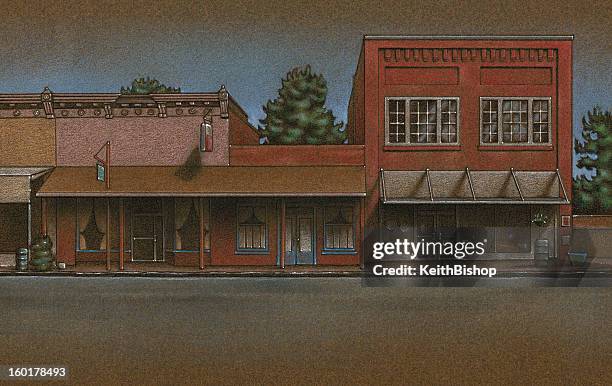 main street usa background - main street stock illustrations