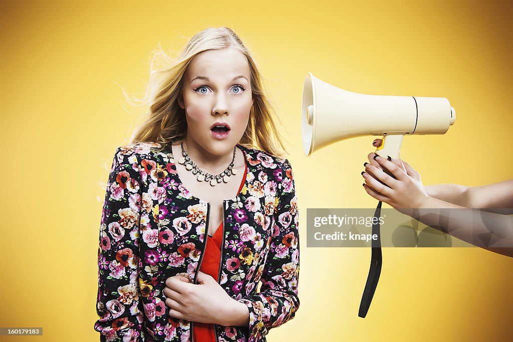 Girl Getting A Message Teenager Getting A Message High-Res Stock Photo - Getty Images