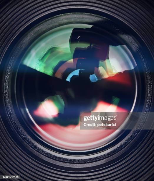 verre optique - wide angle lens photos et images de collection
