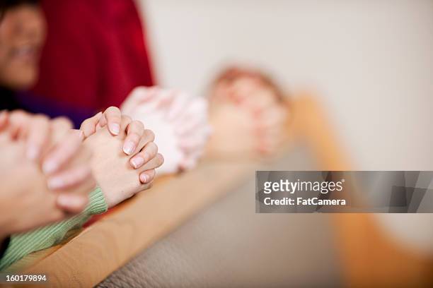 church prayer - christianity concept stock pictures, royalty-free photos & images