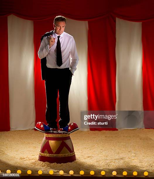 businessman clown - ringmasters stock pictures, royalty-free photos & images