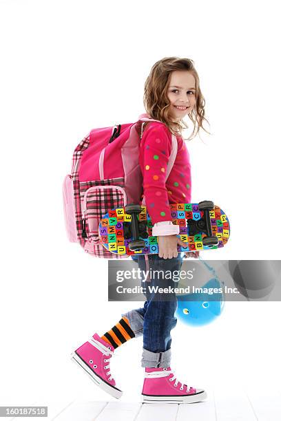 best student - backpack isolated stock pictures, royalty-free photos & images