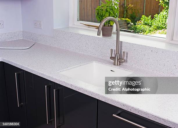 modern kitchen - kitchen sink bildbanksfoton och bilder