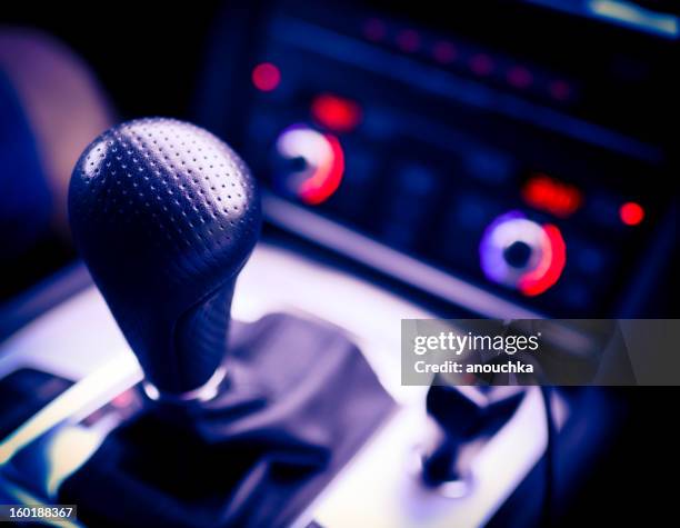 car gearshift close-up - automatic stock pictures, royalty-free photos & images