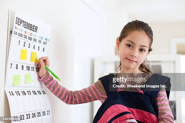 managing school schedule - 2012 calendar stock pictures, royalty-free photos & images